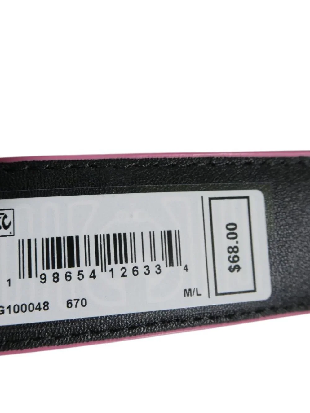 Kurt Geiger London Quilted Leather Hip Belt KG100048 Pink Size M/L Kurt Geiger London Quilted Leather Hip Belt KG100048 Pink  main image 4